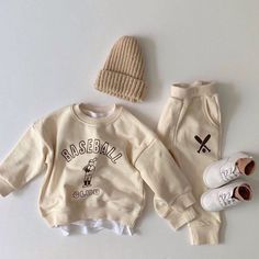 Baseball Club Casual Sweat Set– The Childrens Firm Adorable Baby Outfits, Girl Baby Clothes, Toddler Boy Tops, Baby Boy Tops, Cool Baby Clothes, Neutral Baby Clothes, Clothes Cute, Suits Clothing