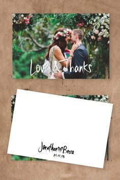 Wedding Thank You Cards What to Say | Thank You Wording for Wedding | Wedding Thank You Cards Examples | Thank You Card Template Wedding | For the Love of Stationery | And A Day Photography Open Back Wedding, Day Photography