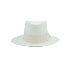 - White handwoven fedora panama straw hat with beige ribbon- 4.2” crown- 2.4” brim - Pinched crown- Made from ethically sourced 100% Toquilla Panama straw hat (with SPF 50+) - Handmade in Ecuador, Ships from the USA Sizing: Small: 54.5 cmMedium: 56 cmLarge: 59.5 cm White Ribbon, Spf 50, Straw Hat, Ecuador, Fedora, Panama, Straw, Hand Weaving, Ribbon