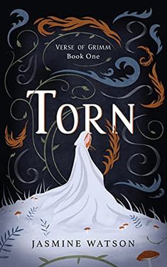 the cover of torn by jasmine watson, with an illustration of a woman in