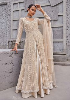 Nidhika Shekhar-Golden Bela Maharani Lehenga Set-INDIASPOPUP.COM Baju Kahwin, Pakistani Fancy Dresses, Salwar Kamiz, Indian Dresses Traditional, Fancy Dresses Long, Traditional Indian Outfits, Pakistani Bridal Dresses, Designer Party Wear Dresses, Designer Dresses Casual