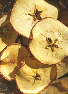 sliced apples sitting on top of each other