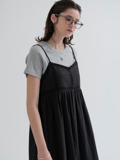 Composition : COTTON 100%Color : BLACKCountry of Origin : KOREA Spring Black Cotton Midi Dress, Black Cotton Midi Dress For Spring, Casual Black Cotton Midi Dress, Black Cotton Midi Dress Casual Style, Chic Black Cotton Dress, Black Casual Midi Dress, Lace Dress Black, Dress Black, Lace Dress