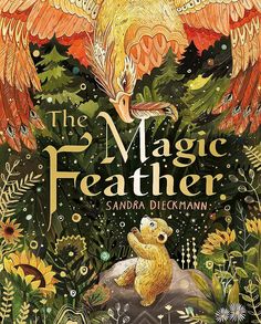 the magic feather book cover with an image of a bear on top of a rock