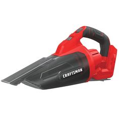 a black and red cordless blow dryer on a white background with the words craftsman written on it