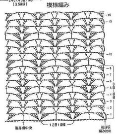 the diagram shows how to make a crochet pattern