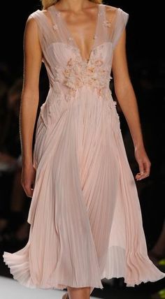 J. Mendel - Spring 2013 Light Pink Gown, Pink Gown, Light Pink Dress, Dreamy Dress, Couture Dresses