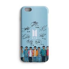 the btt members phone case for iphone 6 / 5s, with autographed photos