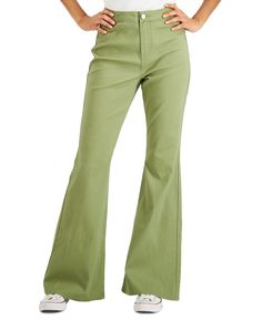 Brand: DollhouseColor: Sage GreenSize Type: Women's Juniors'Size: 13/14 (30 W x 33 L )Condition: New with TagsDescription:Add style to your denim wardrobe with these flare-leg denim jeans from Dollhouse.Approx. inseam: 33"        High rise: approx. 10-1/2"; leg opening: 24-1/2"        Zipper and button closure at front; belt loops         Patch pockets at back        Cotton/spandex        Machine washable        Imported Dollhouse Juniors' Size 13 / 14 Sage Green Flare Leg Denim Jeans - 30 W x 33 L Brand: DollhouseColor: Sage GreenSize Type: Women's Juniors'Size: 13/14 (30 W x 33 L )Condition: New with TagsDescription:Add style to your denim wardrobe with these flare-leg denim jeans from Dollhouse.Approx. inseam: 33"        High rise: approx. 10-1/2"; leg opening: 24-1/2"        Zipper and Green Jeans, Juniors Jeans, Jeans Online, Cotton Spandex, Jeans Pants, Sage Green, Size 13, Doll House, Khaki Pants