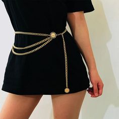 Chain Dress, Chain Belts, Body Chains, Metal Belt, Fashion Belts, Belly Chain, Rock Punk, Waist Chain, Chain Belt