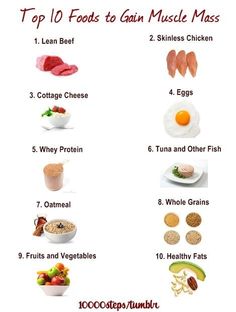 Top 10 food to gain muscle mass. Eating Protein, Muscle Building Foods, Trening Fitness, Diet Vegetarian, Health And Fitness Tips