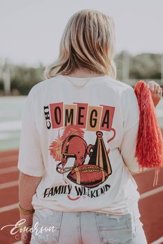 Sorority Rush Shirts, Aoii Shirts, Sorority Tshirt Designs, Parents Weekend Shirts, Pashmina Saree, Rush Shirts, Parents Weekend, School Shirt Designs, Sorority Tees