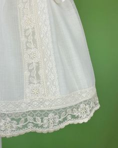 Made in Spain Inside: 65% polyester 35% cotton Dry Clean Final sale, no exchanges nor returns are accepted Carolina Dress, First Communion Dresses, Spanish Fashion, Baptism Dress, Communion Dresses, Christening Gowns, Newborn Outfits, First Communion, White Linen