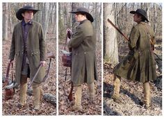 Hunting coat Soldier Costume, Hunt Coat, 18th Century Fashion, Period Outfit, Century Clothing, Mountain Man, Living History