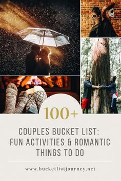 A couples bucket list with fun activities, romantic date ideas and unique things to do with your girlfriend, boyfriend or other relationship. Couples Bucket List, Things To Do With Your Boyfriend, Couples Things To Do, Romantic Date Night Ideas, Bucket List Ideas, Couple Activities, Cute Date Ideas, Acts Of Love, Marriage Help