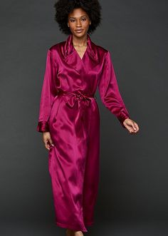 Silk Long Gown, Long Silk Nightgown, Women Silk Robe, Silk Pjs, Silk Pajamas Women, Silk Nightgown, Silk Sleepwear, Silk Robe, Silk Gown