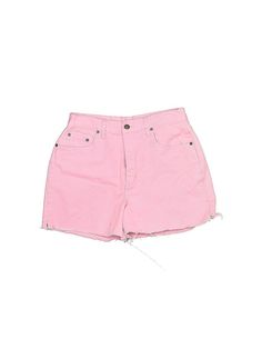 Bill Blass Jeans Denim Shorts Size: 10 Pink Bottoms - used. 100% Cotton, Distressed Wash, Hearts, Mid/Reg Rise | Bill Blass Jeans Denim Shorts - Mid/Reg Rise: Pink Bottoms - Size 10 Bill Blass Jeans, Pink Denim Shorts, Pink Bottom, Bill Blass, Jean Shorts, Size 10, Denim Jeans, Womens Bottoms, Denim Shorts