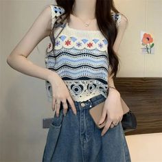 44739848044789 Cute Blue Sleeveless Tank Top, Trendy Sleeveless Blue Vest, Trendy Blue Sleeveless Vest, Cute Blue Tank Top For Beach, Blue Sleeveless Beach Vest, Blue Casual Beach Vest, Casual Blue Beach Vest, Casual Blue Vest For Beach, Casual Blue Vest For The Beach