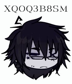 an anime character with black hair and glasses on the cover of xooobb8sm