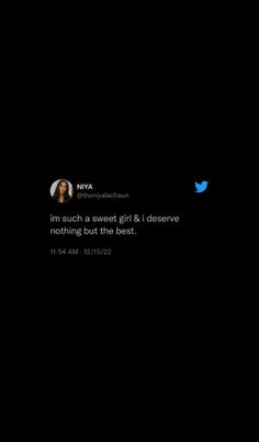 the tweet is being displayed in front of a black background with blue birds on it