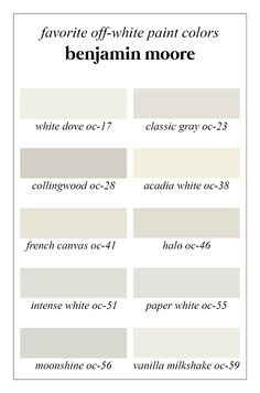 the different shades of paint that are available in this color scheme, including white and gray