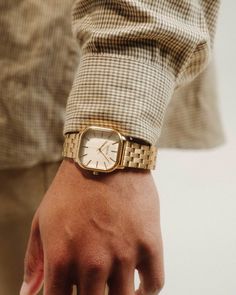 Visser (Metal) | Square Watch | Gold | BREDA Watch Gold Square Watch, Square Gold Watch, Timeless Gold Square Watch, Gold Watches With Stainless Steel Clasp, Gold Square Analog Watches, Park Shoot, Minimalist Artist, Vintage Watches Women, Gold Watch Men