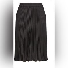 Black Pleated Skirt Elegant Black Pleated Skirt, Black Flowy Pleated Skirt For Work, Knee-length Pleated Pencil Skirt For Night Out, Flowy Black Pleated Skirt For Work, Elegant Pleated Pencil Mini Skirt, Relaxed Skirt With Pleated Hem For Night Out, Relaxed Pleated Hem Skirt For Night Out, Classic Black Skirt With Pleated Hem, Chic Black Pleated Skirt For Office