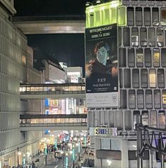 a city street filled with lots of tall buildings