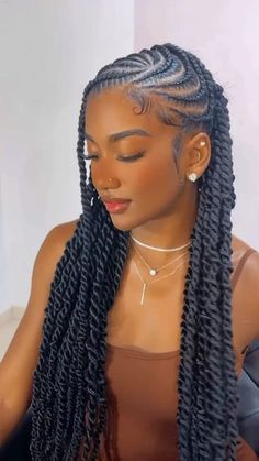 Braided Hair Designs For Black Women, Lemon Fulani Braids, Braided Styles For Black Women, Lemon Braids, Fulani Twist, Hair Braid Patterns, Lemonade Braids, Braided Hairstyles For Black Women Cornrows, Goddess Braids Hairstyles