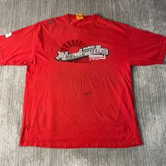 Vintage 2000s Akademiks Spell Out Basic Essential Urban Hip Hop Y2K Aesthetic Streetwear Red Graphic T Shirt Double Extra Large Mens Condition:  Fair Used Condition  = Has Staining Throughout the shirt plus holes due to wear and age. Measurements: Please see photos above for all measurements IF YOU BUY TWO OR MORE ITEMS USE THE CODE BUNDLE @ CHECK TO SAVE 20% WE SHIP WITHIN 24 HOURS AFTER PURCHASE! Please be aware that we do not offer free returns!! The Buyer is responsible for the cost of the r Red Y2k Crew Neck T-shirt, Red Y2k Cotton T-shirt, Red Y2k Style Cotton T-shirt, Red Hip Hop Top With Logo Print, 90s Red Shirt For Streetwear, 90s Red Streetwear Shirt, Red Y2k Streetwear Top, Red Y2k Top For Streetwear, Red Y2k T-shirt For Streetwear