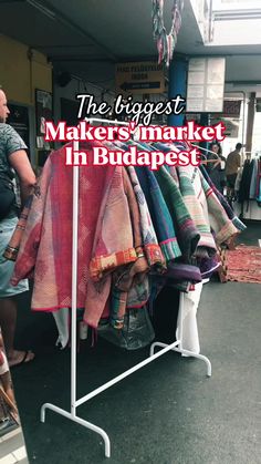 the biggest maker's market in buddapest is on display at an open air market