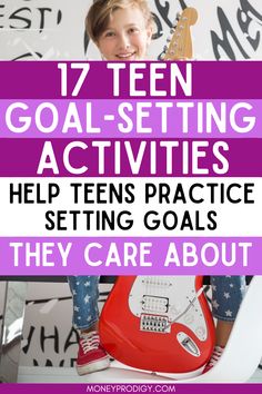 Teen goal setting activities - great ideas for how to help a teenager set a goal or New Year Resolution, and start working on it. I love how it's anchored in what a TEEN would want to achieve, so that they're internally motivated. Goal Setting Activities For Teens, Goal Setting For Teens, Goals For Teens, Group Activities For Teens, Goal Setting Activity, Setting Activities, Financial Literacy Activities, Teen Activities, Motivational Activities