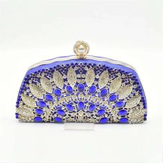 Clutch Bag For Women Who Go For Shopping, Dating, Evening Party or Wedding. Glamorous Handheld Clutch For Wedding, Elegant Handheld Evening Bag For Wedding, Wedding Clutch Coin Purse, Elegant Blue Rectangular Coin Purse, Luxury Clutch Evening Bag For Wedding Guest, Elegant Handheld Evening Bag For Events, Gold Clutch Evening Bag For Wedding Guest, Glamorous Clutch Evening Bag For Wedding Guest, Elegant Blue Coin Purse Pouch