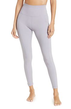 90 DEGREE BY REFLEX Superflex High Rise Elastic Free Pocket Ankle Leggings | Nordstromrack Lilac Grey, Easy Sides, Ankle Leggings, Active Leggings, 90 Degree, 90 Degrees, Moisture Wicking, Capri Pants, High Rise