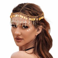 PRICES MAY VARY. Tassel head chain made of high quality alloy and rhinestone,smiple yet elegant design for for women and girls. Rhinestone headband has free size and adjustable extension chain to make sure you have the right fit. Gold headchain jewelry is light enough and to keep stayable on your head the whole parties or rececption,etc. Fashion head jewelry perfect for Proms,Fashion Shows,Nightclubs,Anniversary and so on.It can add excellent fashion touch for your dress on these festivals and e Head Chain Jewelry, Festival Hair Accessories, Rhinestone Headpiece, Head Chain, Head Jewelry, Festival Accessories, House Targaryen, Festival Hair, Rhinestone Headband