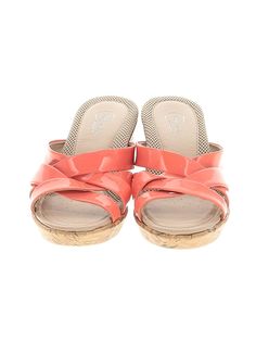 Easy Spirit Wedges Size: 10 Shoes - used. No Fabric Content | Easy Spirit Wedges: Pink Shoes - Size 10 Casual Slip-on Synthetic Heels, Casual Orange Synthetic Heels, Pink Wedges, Easy Spirit, Pink Shoes, Orange Pink, Pink And Orange, Women Handbags, Wedges