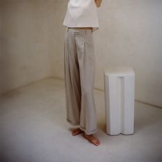 The Sand Dune Pants offer effortless elegance and sophistication. Woven from lightweight linen, these pleated, wide leg pants pair quality with comfort, with no lining and side pockets for a luxurious look. Crafted to ensure timeless appeal, they’ll become a wardrobe staple. 100% linen. Inseam: (S) 30", (M) 30 1/4", (L) 30 1/2" Waist: (S) 13 1/4", (M) 14 1/4", (L) 15 1/4" Hip: (S) 17 5/8", (M) 18 5/8", (L) 19 5/8" Leg Opening: (S) 12 1/2", (M) 13", (L) 14" FINAL SALE. Claudia Dress, Pleated Wide Leg Pants, Summer Bottoms, Party Fits, Wide Leg Linen Pants, Linen Trousers, Effortless Elegance, Rolled Hem, Sand Dunes