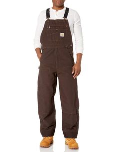 PRICES MAY VARY. 12-ounce 100% cotton ringspun washed duck Adjustable front-elasticsuspenders with webbing slider on straps Stretch side panels for more precise fit with Cordura reinforced kick panels 3M Thinsulate insulation throughout legs with ankle-to-knee leg zippers Triple-stitched main seams Henley With Suspenders, Overall Men Outfits Street Styles, Men’s Carhartt Overalls, Fall Fashion Men 2024, Overalls Outfit Brown, Farm Clothes Men, Overalls Men Outfits, Brown Overalls Outfits Men, Dickies Overalls Outfit Men