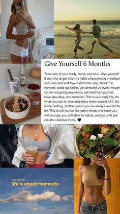 #aesthetic #mindful #healthyliving #healthyfoodrecipes #whisper Fitness Vision Board, Vision Board Wallpaper, Life Vision Board, Life Routines, Vision Board Manifestation, Vie Motivation, Vision Board Inspiration, Take Care Of Your Body, Get My Life Together