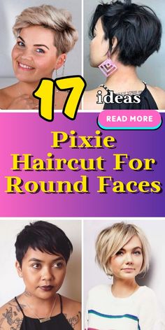 Discover stylish pixie haircuts ideal for round faces, tailored for the elegance of plus size and women over 40. Dive into a spectrum from chic Korean cuts to playful plus size undercuts. Bold, cute, or classic, find your perfect pixie transformation Undercut Round Face Woman, Women’s Short Hair Round Face, Pixie Hairstyles Plus Size Round Faces, Round Face Undercut Woman, Pixy Cut On Round Face, Super Short Hair For Round Face, Short Hairstyles For Women Round Face, Shaved Hair Women Round Face, Undercut For Round Face Woman