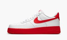 AIR FORCE 1 '07 CK7663 102 Painted Nikes, White Air Force 1, Nike Force, Nike Air Force 1 07, Nike Air Force 1 Low, Stadium Goods, Mens Nike Air, Nike Air Vapormax, Red Bottoms