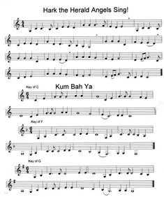 sheet music with the words hark the herald angels sing