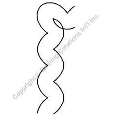 the outline of a spiral design on a white background