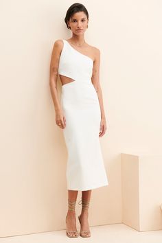 Rent Jenna One Shoulder Dress from Nuuly. Pick 6 items for $98/month. Free shipping + returns. Welcome Drinks, Rent Dresses, Sisters Dress, One Shoulder Midi Dress, Rose Sweater, Embroidered Midi Dress, Ruffle Midi Dress, Midi Slip Dress, Linen Midi Dress