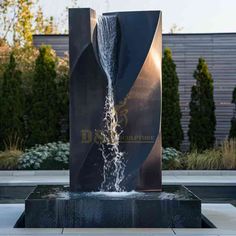 a fountain with water shooting out of it