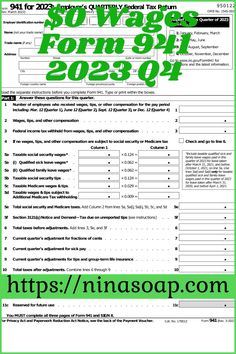 the form 944 form is shown in green