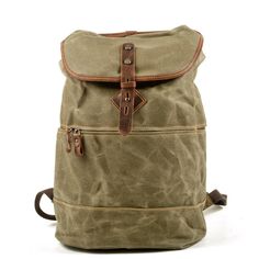 This Mens Canvas Vintage Backpack Rucksack Drawstring is perfect for men who is looking for a stylish and versatile accessory. It features a unique outlook with drawstring closure, allowing you to store your items securely. It is perfect for school, work, travel, or any other occasion, making it a great choice for anyone. It is easy to carry, while still providing enough space for all your essentials. It is sure to make a statement.     ITEM STRUCTURE   
- 1 x Main Compartment 
- 1 x Flap Buckle Casual Rectangular Leather Backpack For Outdoor, Canvas Softback Backpack For Outdoor, Casual Leather Backpack With Adjustable Strap For Outdoor, Casual Khaki Leather Backpack For Travel, Outdoor Canvas Softback Backpack, Casual Leather Backpack For Outdoor Activities With Waxed Finish, Casual Leather Backpack With Waxed Finish For Outdoor, Casual Waxed Leather Backpack For Outdoor, Casual Outdoor Bag With Waxed Finish