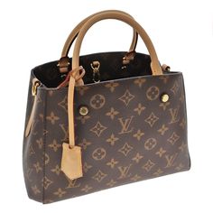 Louis Vuitton Montaigne Bb Monogram Canvas Handbag Women's Shoulder Bag Brown Brown Monogram Canvas Approx. W21-29 X H18 X D14.5cm Louis Vuitton Montaigne, Bb Monogram, Bags Louis Vuitton, Shoulder Bag Brown, Brown Brown, Canvas Handbags, Louis Vuitton Bags, Monogram Canvas, Shoulder Bag Women