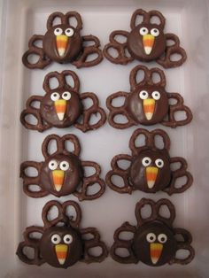 an image of chocolate turkey cookies on facebook