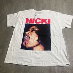 Nicki Minaj Rap Tshirt Nicki Minaj Rap, Nike Winter Jackets, Bootleg Tshirt, Clothes Ideas, Tshirt Design, Teenage Fashion Outfits, Nicki Minaj, Tom Holland, School Outfit